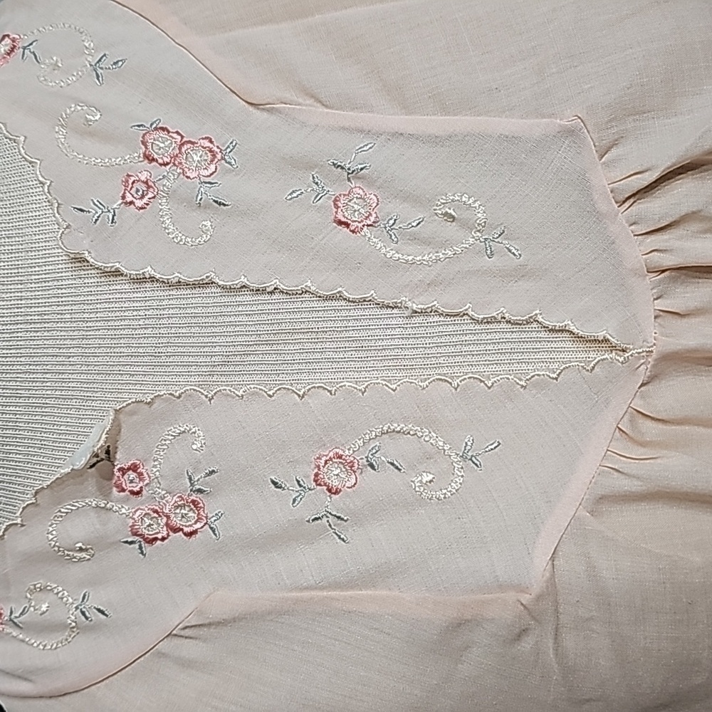 Katz vintage women's 2 pcs set night wear. Light peach. Size medium. - Picture 2 of 16